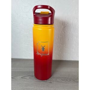 DUTCH‎ BROS 20oz Coffee Water Tumbler Arizona ASU Colors Red/yellow Ombre